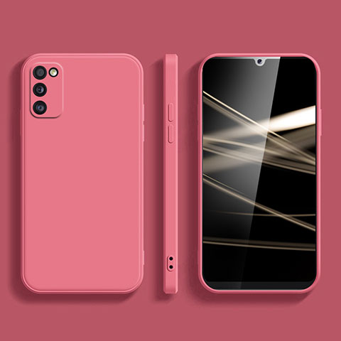 Funda Silicona Ultrafina Goma 360 Grados Carcasa para Samsung Galaxy A02s Rosa Roja