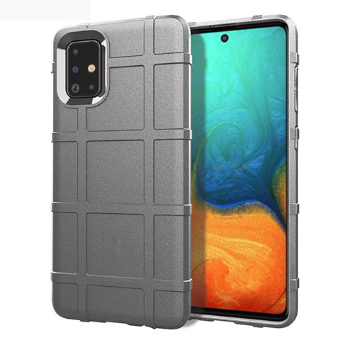 Funda Silicona Ultrafina Goma 360 Grados Carcasa para Samsung Galaxy A71 4G A715 Plata