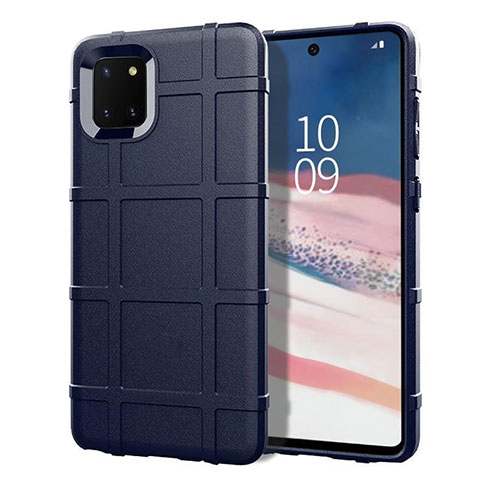 Funda Silicona Ultrafina Goma 360 Grados Carcasa para Samsung Galaxy A81 Azul