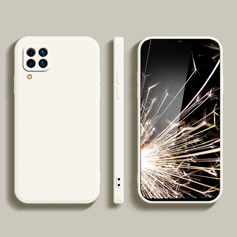 Funda Silicona Ultrafina Goma 360 Grados Carcasa para Samsung Galaxy M22 4G Blanco