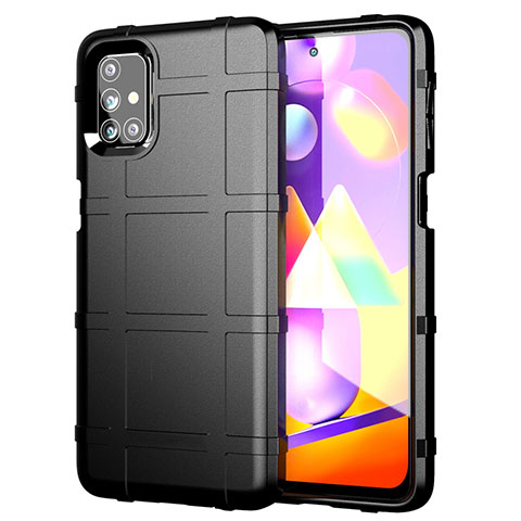 Funda Silicona Ultrafina Goma 360 Grados Carcasa para Samsung Galaxy M31s Negro