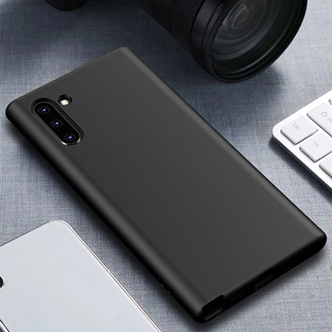 Funda Silicona Ultrafina Goma 360 Grados Carcasa para Samsung Galaxy Note 10 Negro
