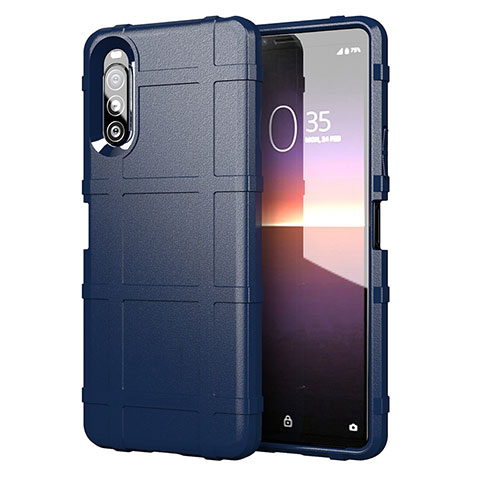 Funda Silicona Ultrafina Goma 360 Grados Carcasa para Sony Xperia 10 II Azul