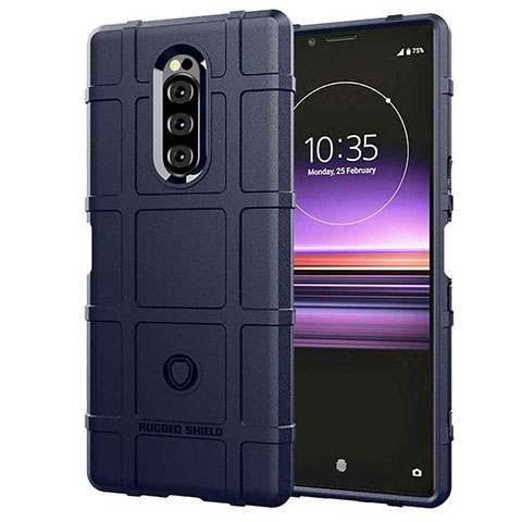 Funda Silicona Ultrafina Goma 360 Grados Carcasa para Sony Xperia XZ4 Azul