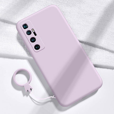 Funda Silicona Ultrafina Goma 360 Grados Carcasa para Xiaomi Mi 10 Ultra Purpura Claro