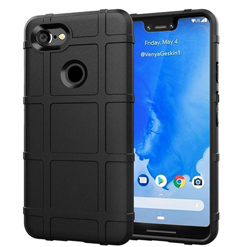 Funda Silicona Ultrafina Goma 360 Grados Carcasa S01 para Google Pixel 3 XL Negro