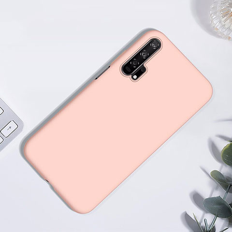 Funda Silicona Ultrafina Goma 360 Grados Carcasa S01 para Huawei Honor 20 Pro Oro Rosa