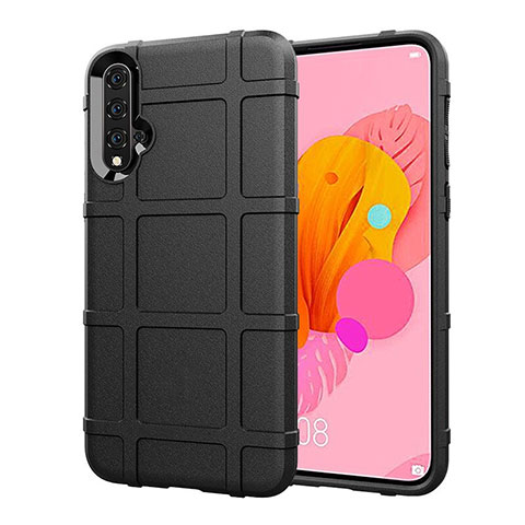 Funda Silicona Ultrafina Goma 360 Grados Carcasa S01 para Huawei Nova 5 Pro Negro