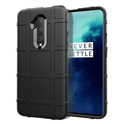 Funda Silicona Ultrafina Goma 360 Grados Carcasa S01 para OnePlus 7T Pro Negro