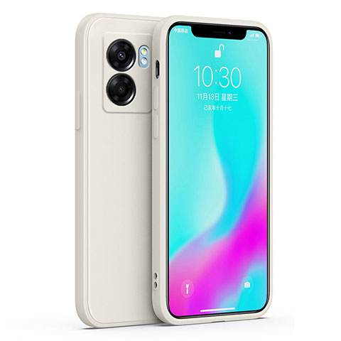 Funda Silicona Ultrafina Goma 360 Grados Carcasa S01 para OnePlus Nord N300 5G Blanco