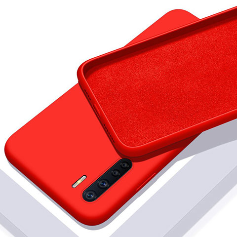 Funda Silicona Ultrafina Goma 360 Grados Carcasa S01 para Oppo A91 Rojo