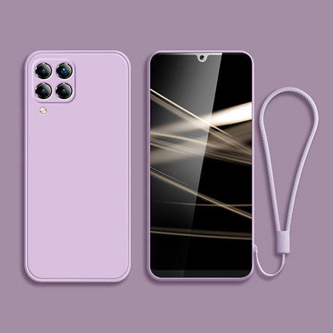 Funda Silicona Ultrafina Goma 360 Grados Carcasa S01 para Samsung Galaxy A42 5G Purpura Claro