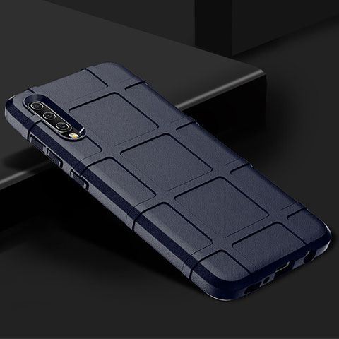 Funda Silicona Ultrafina Goma 360 Grados Carcasa S01 para Samsung Galaxy A70S Azul