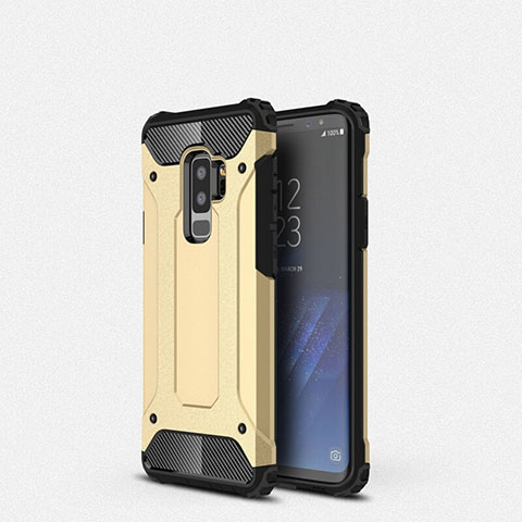 Funda Silicona Ultrafina Goma 360 Grados Carcasa S01 para Samsung Galaxy S9 Plus Oro