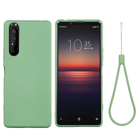 Funda Silicona Ultrafina Goma 360 Grados Carcasa S01 para Sony Xperia 5 II Verde