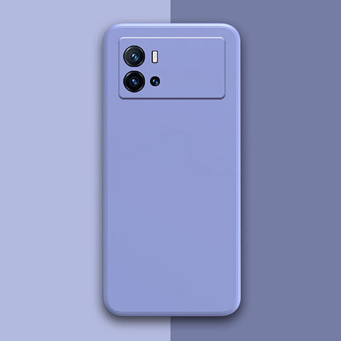 Funda Silicona Ultrafina Goma 360 Grados Carcasa S01 para Vivo iQOO 9 5G Gris Lavanda