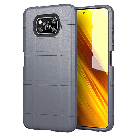 Funda Silicona Ultrafina Goma 360 Grados Carcasa S01 para Xiaomi Poco X3 Gris