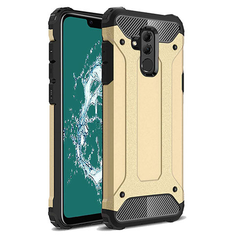 Funda Silicona Ultrafina Goma 360 Grados Carcasa S02 para Huawei Mate 20 Lite Oro