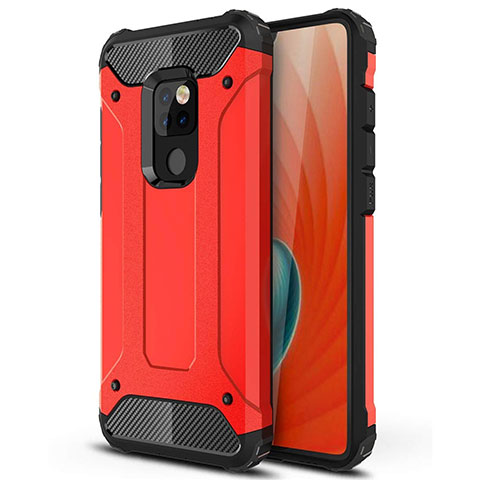 Funda Silicona Ultrafina Goma 360 Grados Carcasa S02 para Huawei Mate 20 Rojo