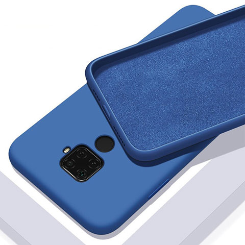 Funda Silicona Ultrafina Goma 360 Grados Carcasa S02 para Huawei Mate 30 Lite Azul
