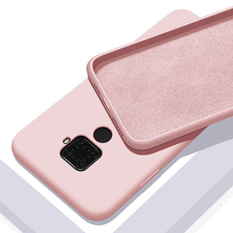 Funda Silicona Ultrafina Goma 360 Grados Carcasa S02 para Huawei Mate 30 Lite Rosa