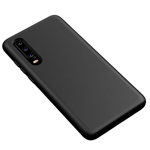 Funda Silicona Ultrafina Goma 360 Grados Carcasa S02 para Huawei P30 Negro