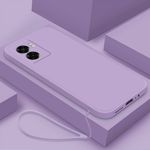 Funda Silicona Ultrafina Goma 360 Grados Carcasa S02 para OnePlus Nord N300 5G Purpura Claro