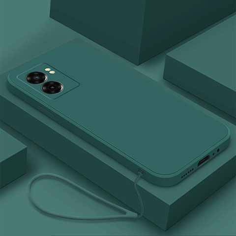 Funda Silicona Ultrafina Goma 360 Grados Carcasa S02 para OnePlus Nord N300 5G Verde Noche