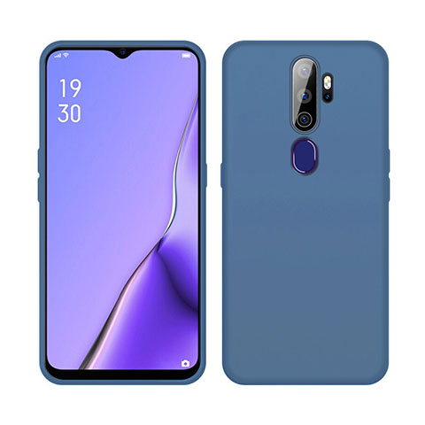 Funda Silicona Ultrafina Goma 360 Grados Carcasa S02 para Oppo A11X Azul