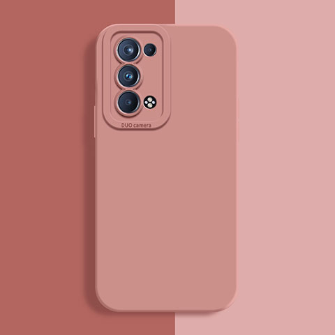 Funda Silicona Ultrafina Goma 360 Grados Carcasa S02 para Oppo Reno6 Pro+ Plus 5G Rosa