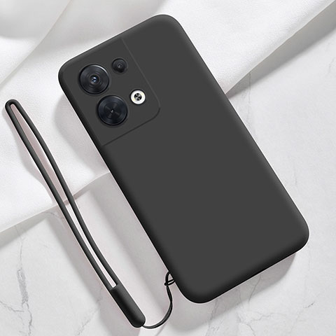 Funda Silicona Ultrafina Goma 360 Grados Carcasa S02 para Oppo Reno9 Pro 5G Negro