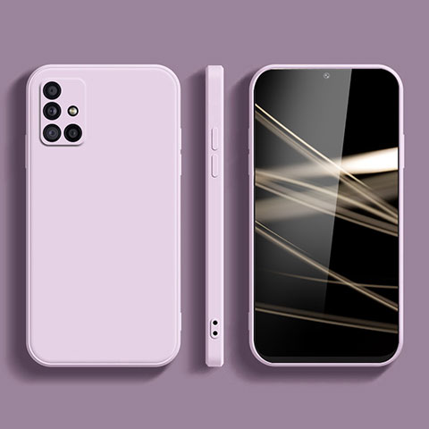 Funda Silicona Ultrafina Goma 360 Grados Carcasa S02 para Samsung Galaxy A51 4G Purpura Claro