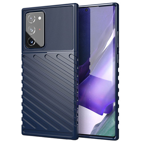 Funda Silicona Ultrafina Goma 360 Grados Carcasa S02 para Samsung Galaxy Note 20 Ultra 5G Azul