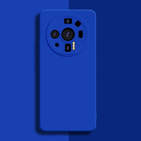 Funda Silicona Ultrafina Goma 360 Grados Carcasa S02 para Xiaomi Mi 12 Ultra 5G Azul