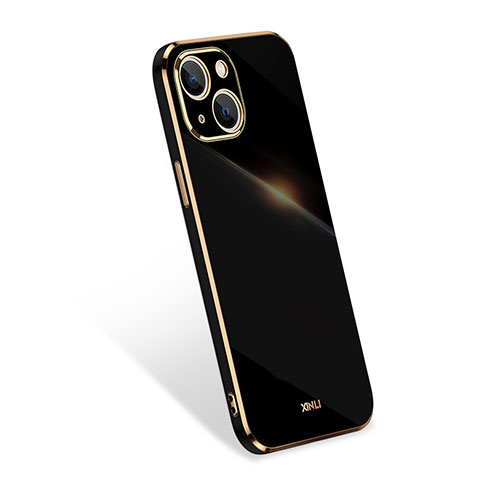 Funda Silicona Ultrafina Goma 360 Grados Carcasa S03 para Apple iPhone 13 Mini Negro