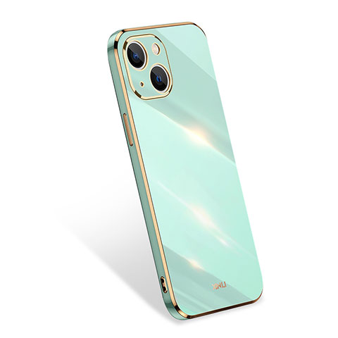 Funda Silicona Ultrafina Goma 360 Grados Carcasa S03 para Apple iPhone 13 Mini Verde