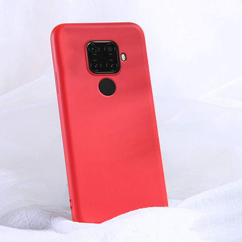 Funda Silicona Ultrafina Goma 360 Grados Carcasa S03 para Huawei Mate 30 Lite Rojo