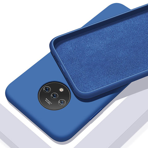 Funda Silicona Ultrafina Goma 360 Grados Carcasa S03 para OnePlus 7T Azul