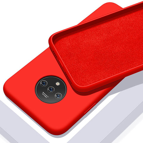 Funda Silicona Ultrafina Goma 360 Grados Carcasa S03 para OnePlus 7T Rojo