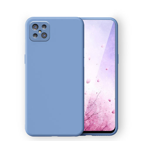 Funda Silicona Ultrafina Goma 360 Grados Carcasa S03 para Oppo Reno4 Z 5G Azul