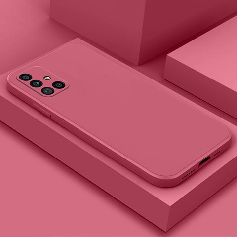 Funda Silicona Ultrafina Goma 360 Grados Carcasa S03 para Samsung Galaxy A71 5G Rosa Roja