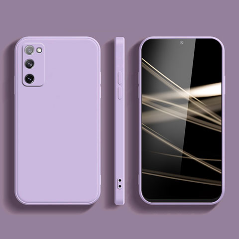 Funda Silicona Ultrafina Goma 360 Grados Carcasa S03 para Samsung Galaxy S20 Lite 5G Purpura Claro