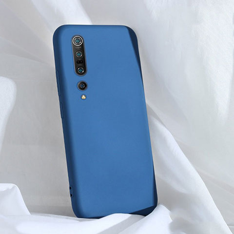 Funda Silicona Ultrafina Goma 360 Grados Carcasa S03 para Xiaomi Mi 10 Pro Azul