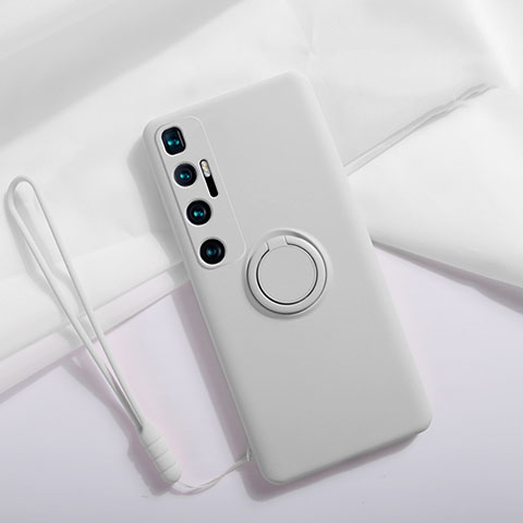 Funda Silicona Ultrafina Goma 360 Grados Carcasa S03 para Xiaomi Mi 10 Ultra Blanco