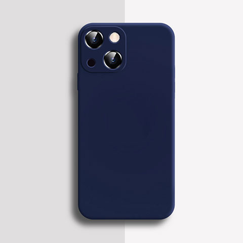 Funda Silicona Ultrafina Goma 360 Grados Carcasa S04 para Apple iPhone 14 Plus Azul