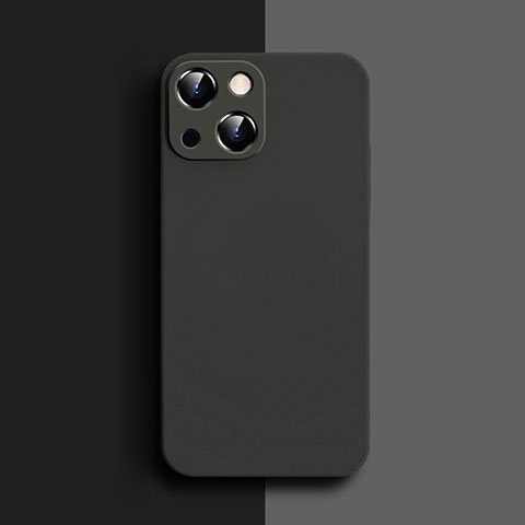 Funda Silicona Ultrafina Goma 360 Grados Carcasa S04 para Apple iPhone 14 Plus Negro
