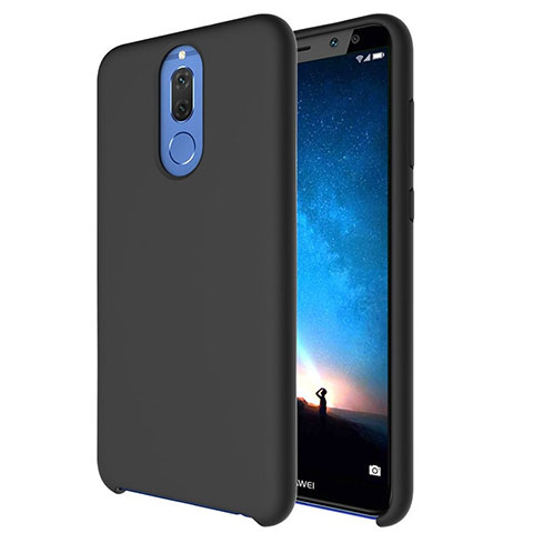 Funda Silicona Ultrafina Goma 360 Grados Carcasa S04 para Huawei Mate 10 Lite Negro