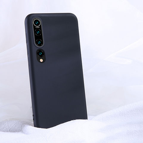 Funda Silicona Ultrafina Goma 360 Grados Carcasa S04 para Xiaomi Mi 10 Negro