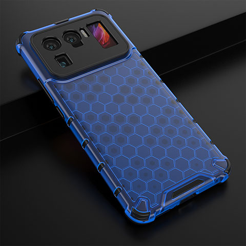 Funda Silicona Ultrafina Goma 360 Grados Carcasa S04 para Xiaomi Mi 11 Ultra 5G Azul