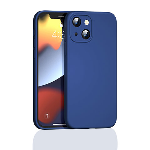Funda Silicona Ultrafina Goma 360 Grados Carcasa S05 para Apple iPhone 13 Mini Azul